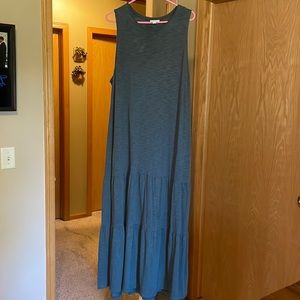 J.Jill Heathered green gray dress.